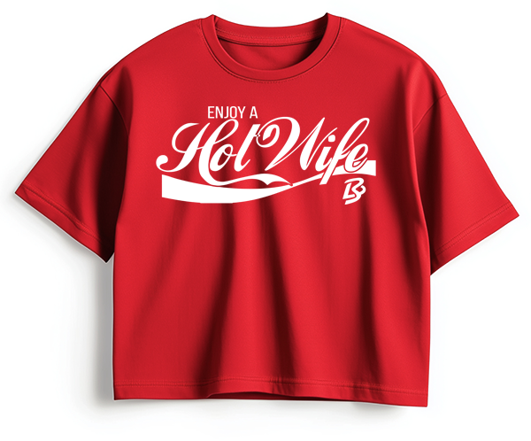Enjoy a Hotwife - Womens Crop T-Shirt