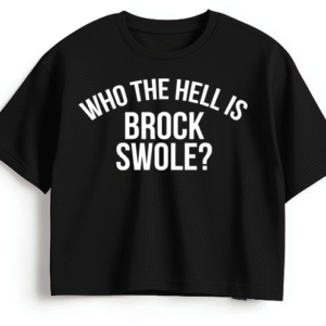 Who the Hell is Brock Swole? Womens Crop T-Shirt